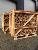 Haardhout gedroogd 1 kuub gestapeld per kist !!, Tuin en Terras, Haardhout, Minder dan 3 m³, Ophalen, Berkenhout, Blokken