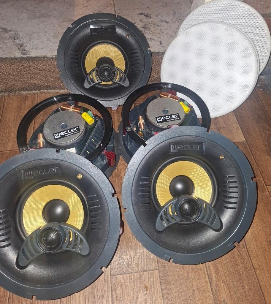 5plafondluidsprekers Ecler IC6Plus16, Overige merken, Ophalen of Verzenden, Zo goed als nieuw, 60 tot 120 watt