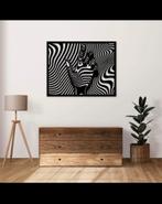 Unieke Zwarte Metalen Muurdecoratie 3D hand- Laser Gesneden, Huis en Inrichting, Ophalen of Verzenden, Nieuw