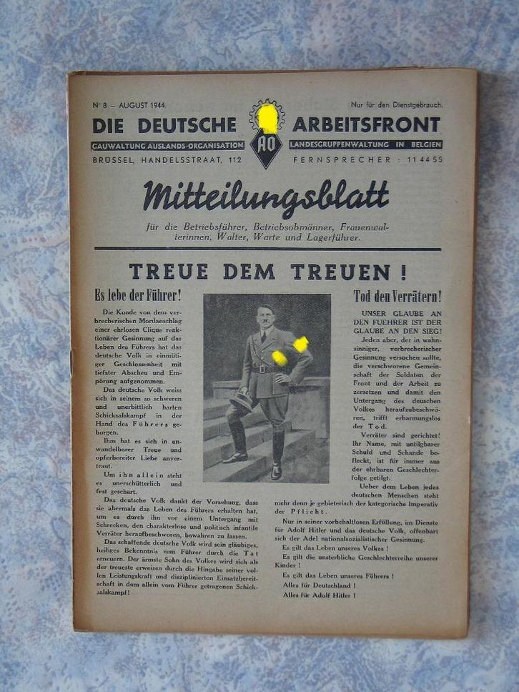Duitsland Arbeitsfront Arbeid Vakbond Tijdschrift Fabriek SX, Verzamelen, Tijdschriften, Kranten en Knipsels, Tijdschrift, Buitenland