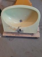 Nostalgische wastafel 63 cm groen, Ophalen, Gebruikt, Wastafel