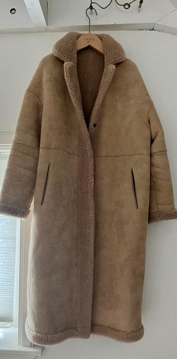 Studio AR 2-zijdige winterjas Suede en Teddy. Maat 40 beschikbaar voor biedingen