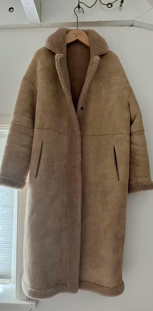 Studio AR 2-zijdige winterjas Suede en Teddy. Maat 40, Kleding | Dames, Jassen | Winter, Zo goed als nieuw, Maat 38/40 (M), Beige