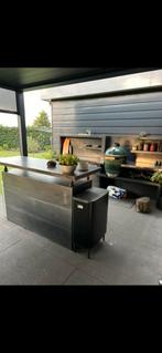Barts outdoor kitchen + sta tafel ZONDER GREEN EGG), Ophalen, Houtskool