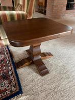 Vierkante houten salontafel/bijzettafel, Ophalen, 50 tot 100 cm, 50 tot 100 cm, Zo goed als nieuw