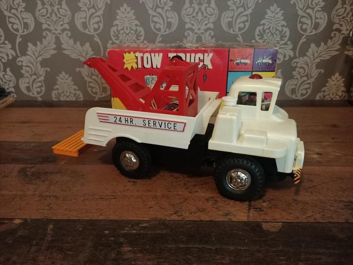 Takelwagen/ Tow Truck/ Batterij/ jaren 60/ Japan, Antiek en Kunst, Antiek | Speelgoed, Verzenden