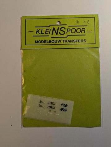 Kleinspoor Decals - Modelbouw Transfers NS Jules beschikbaar voor biedingen