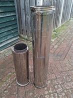 Rookkanaal / Kachelpijp 4,5 meter RVS 150 mm  dubbelwandig, Ophalen, Gebruikt, Kachel, Minder dan 60 cm