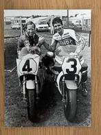 Org z/w foto 18x24 cm Kenny Roberts en Freddie Spencer 1984, Nieuw, Motoren, Verzenden