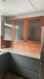 3 Keuken bovenkasten 60 x 90hoog kleur bruin, Ophalen, Gebruikt, Kunststof