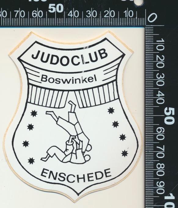 Sticker: Judoclub Boswinkel - Enschede, Verzamelen, Stickers, Zo goed als nieuw, Sport, Ophalen of Verzenden