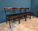 4x Vintage stoelen, model 'Rundstedlund' door Ole Wanscher, Ophalen, Gebruikt, Bruin, Vier