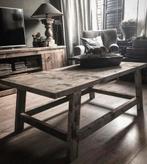 ~Stoer Sober Landelijk Houten Salontafel~, Huis en Inrichting, Ophalen of Verzenden, Zo goed als nieuw