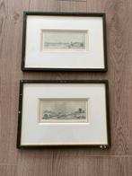 Twee etsen van Poppe Damave, Kennemerland 1 en 2, Antiek en Kunst, Kunst | Etsen en Gravures, Ophalen of Verzenden