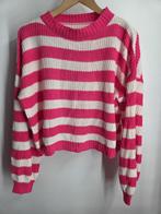 Roze/Witte Trui - Maat M - Shein, Maat 38/40 (M), Unknown, Ophalen of Verzenden, Zo goed als nieuw