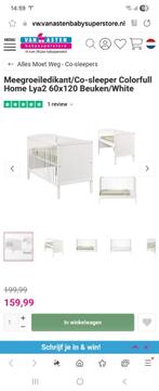 Meegroeiledikant Co-sleeper Colorfull Home Lya2 60x120 White, Kinderen en Baby's, Babywiegjes en Ledikanten, Ophalen, Gebruikt