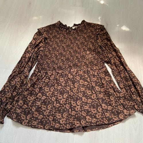 bruine gebloemde FATFACE blouse met gesmockt lijfje mt 42, Kleding | Dames, Blouses en Tunieken, Zo goed als nieuw, Maat 42/44 (L)