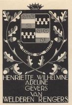 0487 Ex Libris Nederland : Jeanne Bieruma Oosting, 1939, Antiek en Kunst, Kunst | Etsen en Gravures, Verzenden