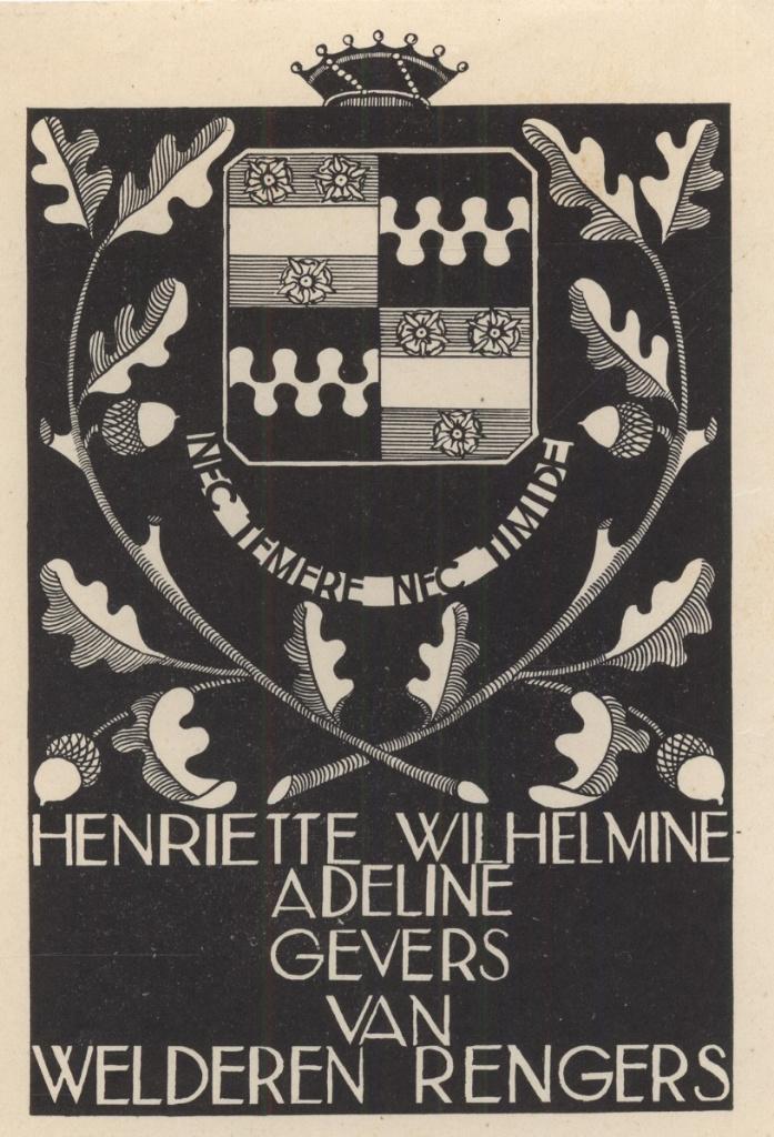 0487 Ex Libris Nederland : Jeanne Bieruma Oosting, 1939, Antiek en Kunst, Kunst | Etsen en Gravures, Verzenden