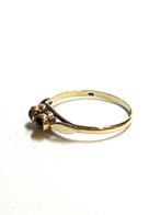 14k gouden ring met granaatstenen, -, -, Ophalen of Verzenden, Zo goed als nieuw