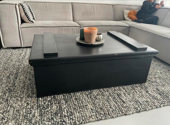 Salontafel kist, Huis en Inrichting, Tafels | Salontafels, Zo goed als nieuw, Minder dan 50 cm, 50 tot 100 cm, 100 tot 150 cm