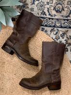 Sendra retro boots blokhak 37 western boots bohemian laarzen, Ophalen of Verzenden, Hoge laarzen, Bruin, Zo goed als nieuw