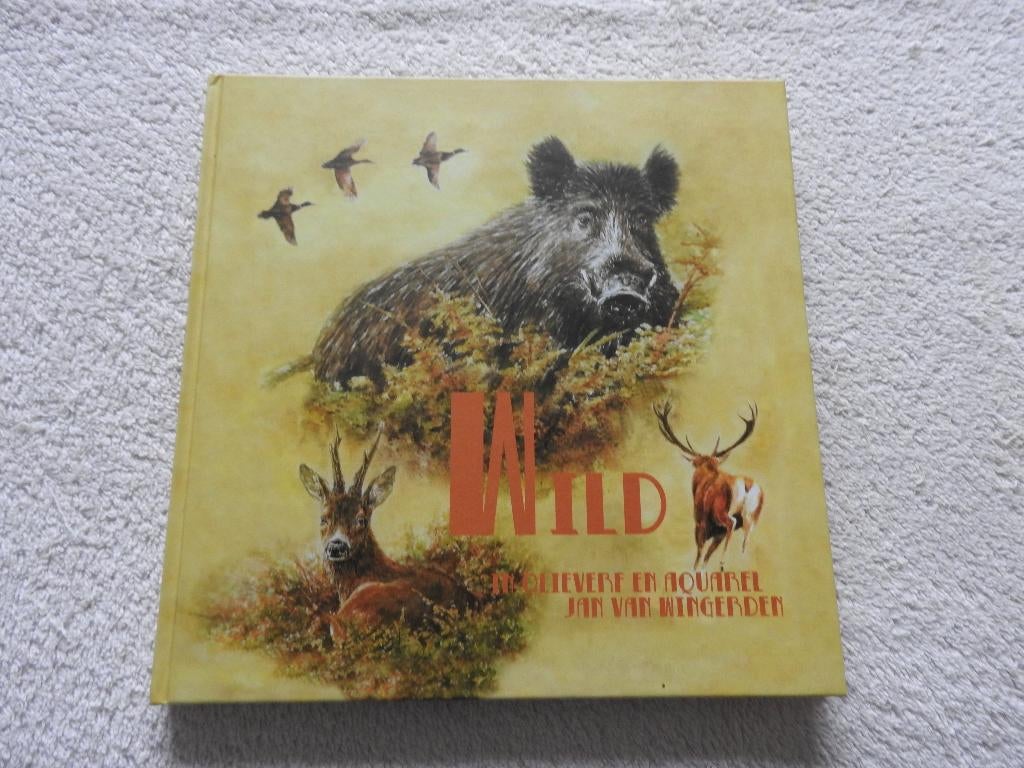 Wild in olieverf en aquarel - Jan van Wingerden, Ophalen of Verzenden, Zo goed als nieuw, Overige onderwerpen