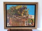 Zangeres Zonder Naam groot barok schilderij + LP uit 't hart, Oorspronkelijke maker, Ophalen of Verzenden, Zo goed als nieuw, Schilderij