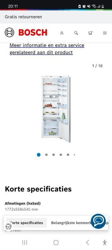 IZGST BOSCH KOELKAST 177 CM! beschikbaar voor biedingen