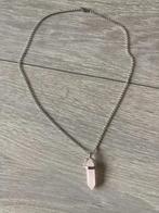 Ketting met obelisk hanger Rozenkwarts, Nieuw, Ophalen of Verzenden