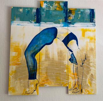 Yoga schilderijen uit een yogastudio beschikbaar voor biedingen
