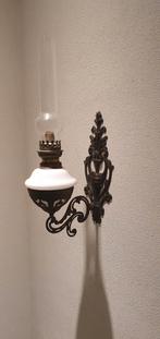 2 koperen wand olielampen zijn meer dan 50 jaar oud, Huis en Inrichting, Lampen | Wandlampen, Zo goed als nieuw, Ophalen