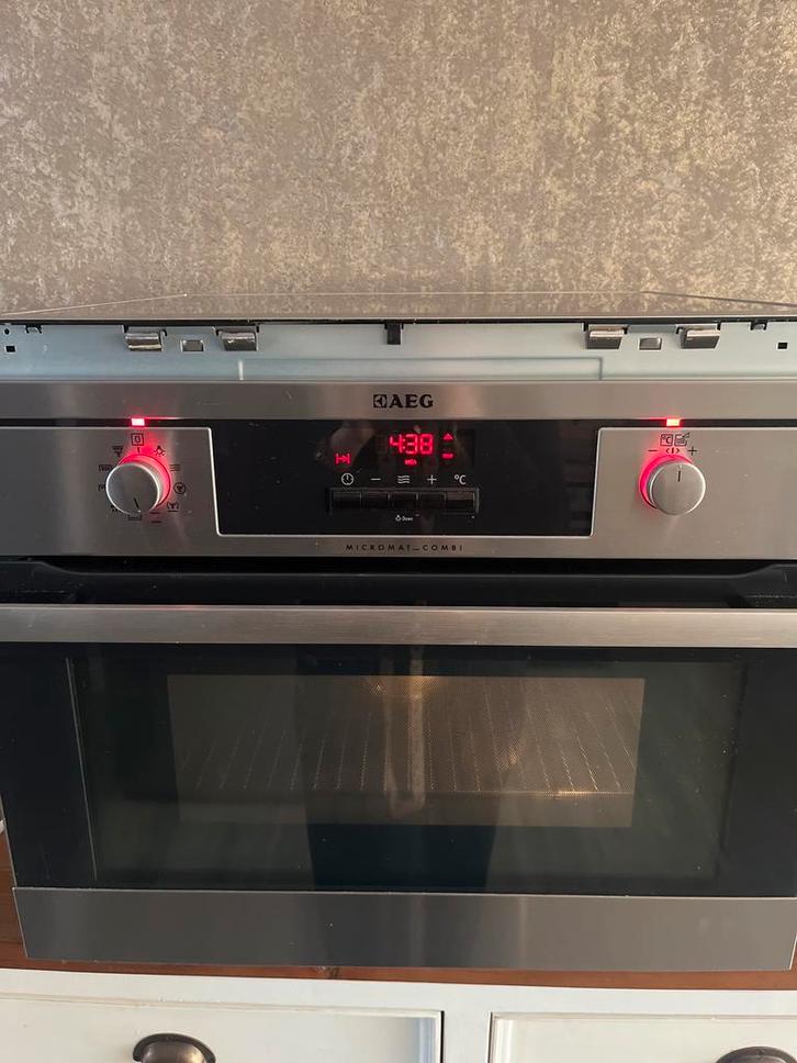 AEG combi-oven – oven werkt goed, magnetron defect, Witgoed en Apparatuur, Ovens, Zo goed als nieuw, 45 tot 60 cm, Magnetronfunctie