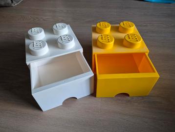 Lego Opbergbox / Lade - Geel & Wit beschikbaar voor biedingen