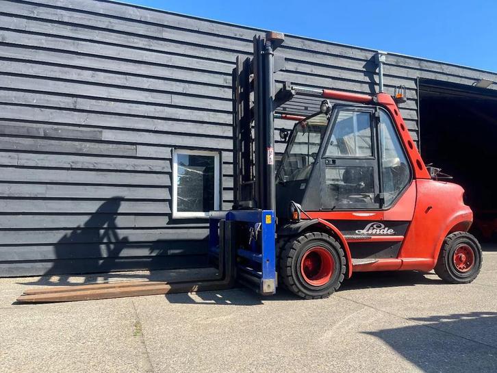 Linde H80T-900 Heftruck Sideshift Vorkenspreider (bj 2000), Zakelijke goederen, Machines en Bouw | Heftrucks en Intern transport