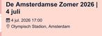 Amsterdamse zomer 2026 Vip tafel pink 4 pers 4 juli, Tickets en Kaartjes