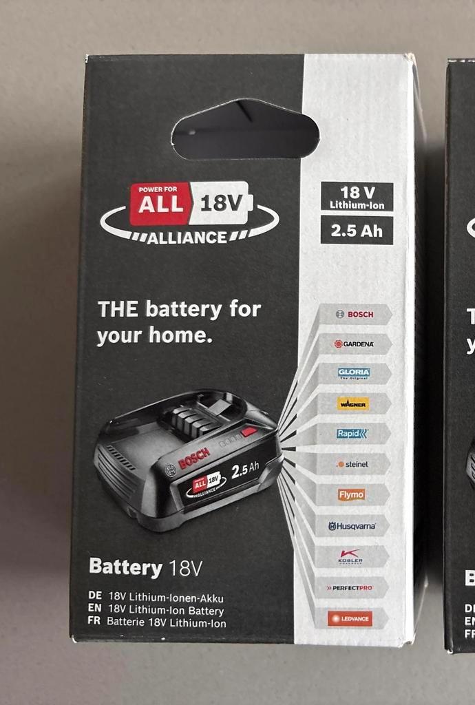Wisselaccu voor dicerse merken 18V 2.5Ah Bosch v heggeschaar, Audio, Tv en Foto, Accu's en Batterijen, Nieuw, Oplaadbaar, Ophalen of Verzenden