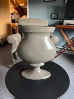 Polystone vaas Brass & Boom - Taupe, Kunststof, Gebruikt, Overige kleuren, Ophalen of Verzenden