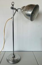 Art Deco Chroom chromen mid century modern lamp buro lamp, Ophalen of Verzenden, Gebruikt, Metaal, 100 tot 150 cm