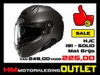 Motorhelm HJC I91 Solid - Mat Donkergrijs - Systeemhelm I 91, Motoren, Kleding | Motorhelmen, Info@huybersmotoren.nl, Systeemhelm