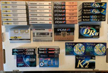 Chrome gesealde cassettebandjes te koop! beschikbaar voor biedingen