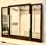 Drieluik antieke zware facet geslepen spiegel met details, Antiek en Kunst, Antiek | Spiegels, Ophalen, Rechthoekig