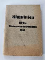 Richtlinien Vertrauensratswahlen - NSDAP politieke leiders, Verzamelen, Ophalen of Verzenden, Nederland, Boek of Tijdschrift