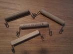 Nr.64: Antieke Handvatten kledinghangers houten handvat met, Ophalen of Verzenden