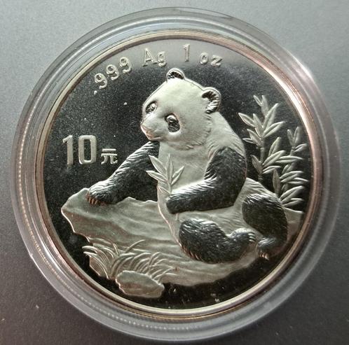 China, Panda 1998 - 1 Oz. puur zilver, Postzegels en Munten, Munten | Azië, Losse munt, Oost-Azië, Zilver, Ophalen of Verzenden
