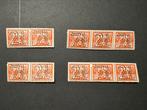 1940 Guilloche samenhangende zegels NVPH nr 356a-356d ong, Postzegels en Munten, Postzegels | Nederland, T/m 1940, Verzenden