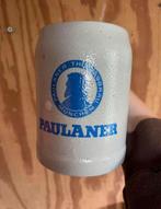 Antieke bier pul grijs Paulaner, Ophalen of Verzenden, Gebruikt, Pul(len), Overige merken