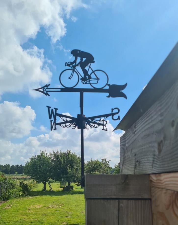 Windwijzer Colnago,Cube,Fuji, Cervello,Giant, Trek,Pinarello, Tuin en Terras, Windwijzers en Windmolens, Nieuw, Ophalen of Verzenden