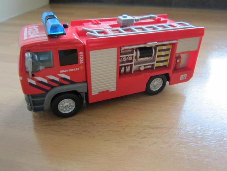 brandweerauto met zwaailicht, Kinderen en Baby's, Speelgoed | Speelgoedvoertuigen, Gebruikt, Ophalen of Verzenden