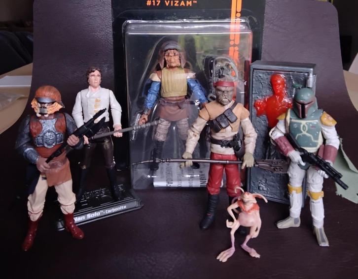 Star Wars Jabba the Hutt vintage diorama Barada black series, Verzamelen, Star Wars, Zo goed als nieuw, Actiefiguurtje, Ophalen of Verzenden